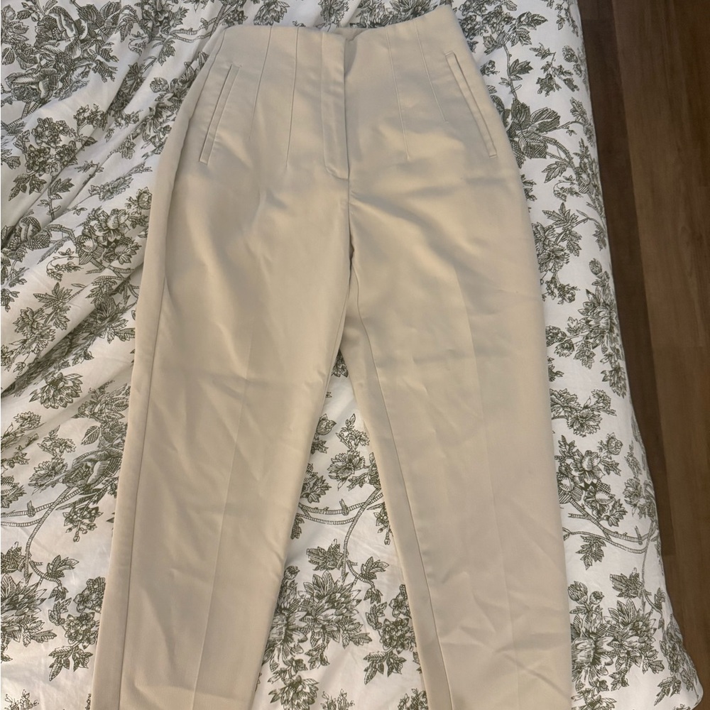 Zara Cream Women's Trousers